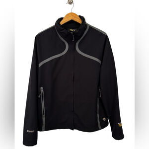 Mountain Hardwear Women's Medium Black Conduit Jacket SoftShell Full Zip Coat